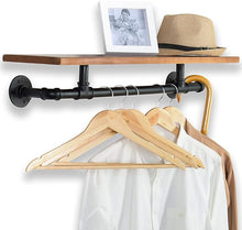 Load image into Gallery viewer, Large Floating Shelf with Hanging space