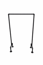 Load image into Gallery viewer, Industrial Clothing Rail – 1” Malleable Iron (Black)