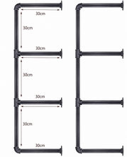 Load image into Gallery viewer, E-shape Open Shelf Frame - 3 tier
