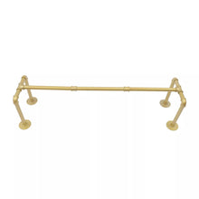 Load image into Gallery viewer, Gold Industrial Pipe Garment Rack Hanger