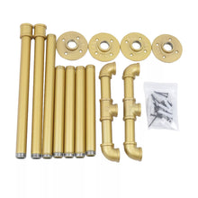 Load image into Gallery viewer, Gold Industrial Pipe Garment Rack Hanger