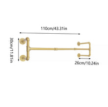 Load image into Gallery viewer, Gold Industrial Pipe Garment Rack Hanger