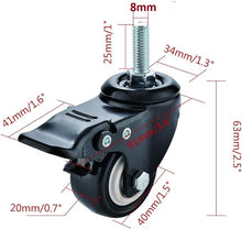 Load image into Gallery viewer, 4Pcs Heavy Duty Caster Wheels with Brake