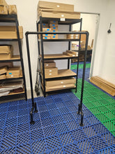 Load image into Gallery viewer, Industrial Clothing Rail – 1” Malleable Iron (Black)