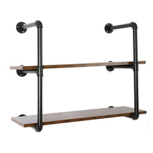 Load image into Gallery viewer, Industrial Pipe Shelf - 2 Tier