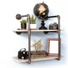 Load image into Gallery viewer, Industrial Pipe Shelf - 2 Tier
