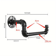 Load image into Gallery viewer, Black Rustic French Country Towel Rack
