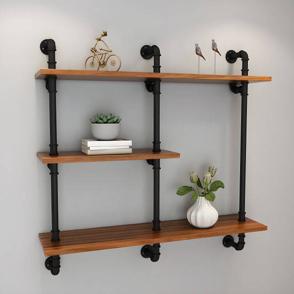 Rustic Metal Floating Shelf