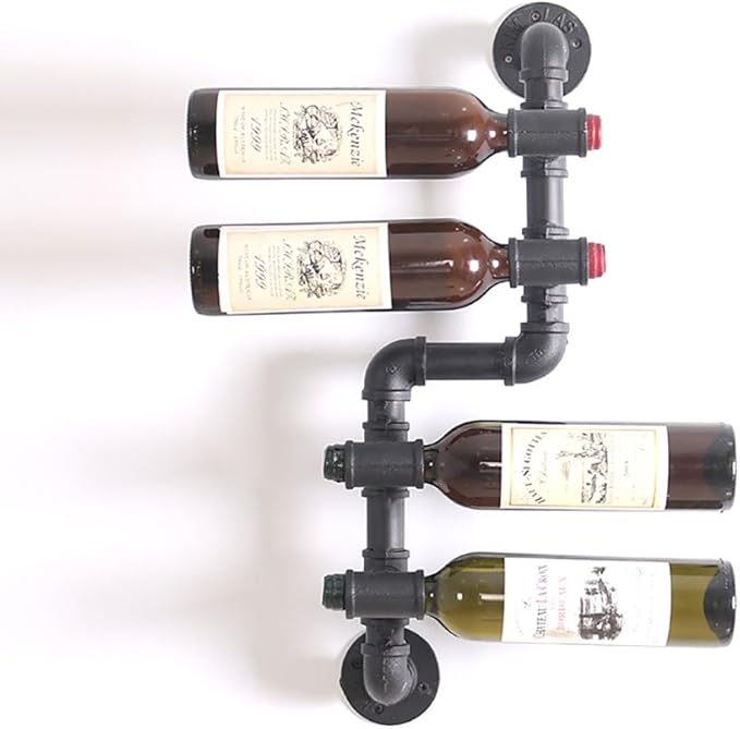 Water Pipe Style Wine Rack