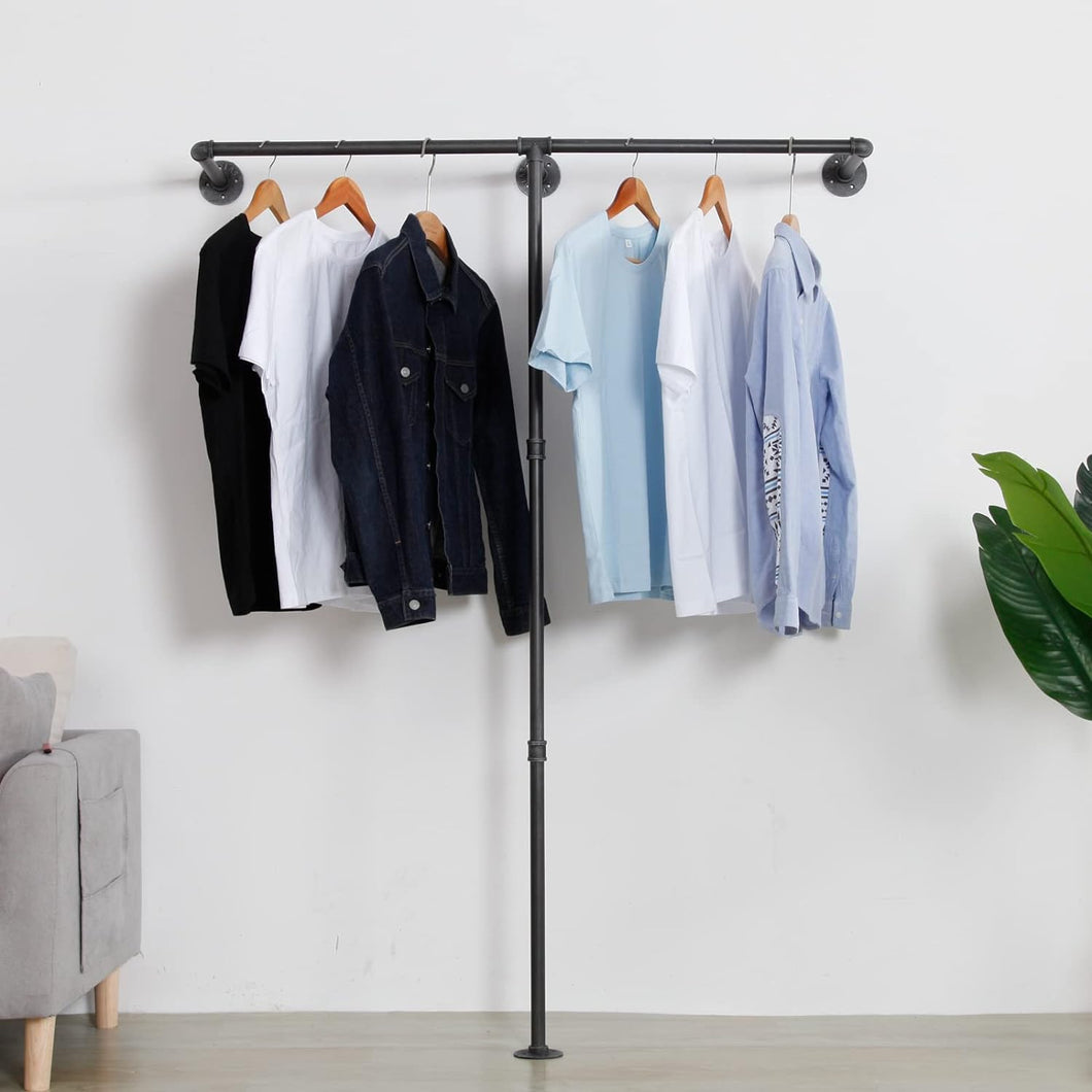 Wall  and Floor Mounted Clothes Pole