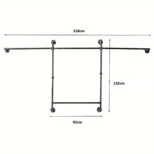 Load image into Gallery viewer, Four-Rod Heavy-Duty Metal Industrial Clothing Racks
