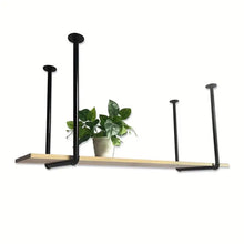Load image into Gallery viewer, Industrial Ceiling Mounted Floating Shelf
