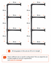 Load image into Gallery viewer, E-shape Open Shelf Frame - 3 tier
