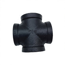 Load image into Gallery viewer, Black Cast Iron Cross Tee 4 Way

