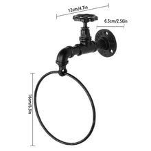 Load image into Gallery viewer, Towel Ring with Red Tap
