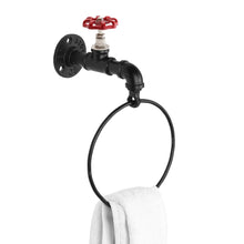 Load image into Gallery viewer, Towel Ring with Red Tap
