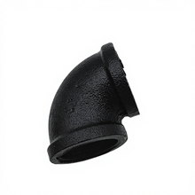 Load image into Gallery viewer, 90° bend elbow Black cast iron
