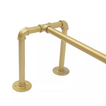 Load image into Gallery viewer, Gold Industrial Pipe Garment Rack Hanger
