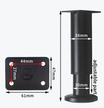 Load image into Gallery viewer, 4 Pcs Metal Adjustable Furniture Legs
