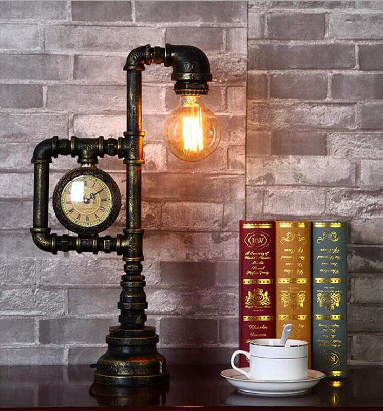 Desk Lamp with clock