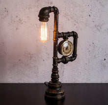 Load image into Gallery viewer, Desk Lamp with clock
