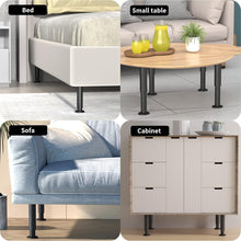 Load image into Gallery viewer, 4 Pcs Metal Adjustable Furniture Legs
