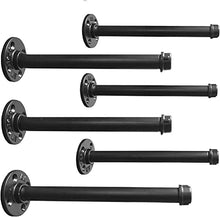 Load image into Gallery viewer, Industrial Pipe Shelf Brackets Set of 6

