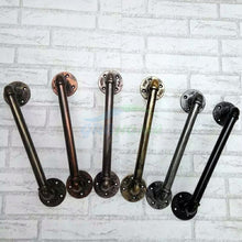 Load image into Gallery viewer, Industrial Pipe Door Pull Handle Cast Iron Furniture Drawer Pulls Handle Retro Metal Furniture Handle
